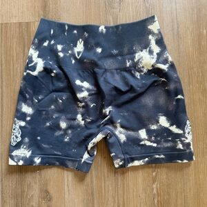 Darc Sport Black and Cream Athletic Shorts